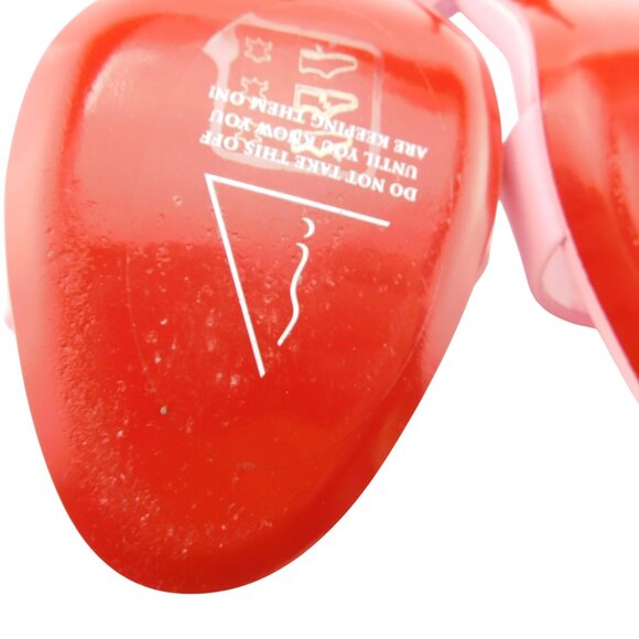 Unworn Christian Louboutin Pink Leather Strap Pump Sling Heel Sandals 36 - Picture 9 of 9